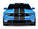 SEC10 GT500 Style Stripes; Matte Black; 10-Inch (05-14 Mustang)