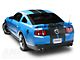 SEC10 GT500 Style Stripes; Matte Black; 10-Inch (05-14 Mustang)