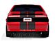 SEC10 GT500 Style Stripes; Matte Black; 10-Inch (79-93 Mustang)