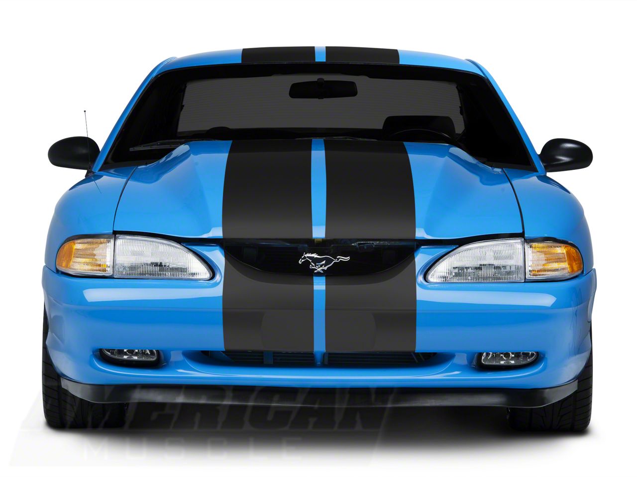 10-261 マスタング SEC10 Mustang Hood Accent Decal; Black 26341 (99-04 Mustang