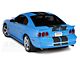 SEC10 GT500 Style Stripes; Matte Black; 10-Inch (94-04 Mustang)