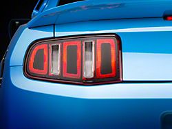 SEC10 Tail Light Conversion Decal Kit; Matte Black (10-12 Mustang)