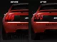 SEC10 Tail Light Conversion Decal; Matte Black (99-04 Mustang)