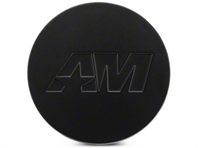 AmericanMuscle Center Cap; Matte Black (Fits AmericanMuscle Branded Wheels Only)