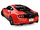 SEC10 GT500 Style Stripes; Matte Black; 10-Inch (15-23 Mustang)