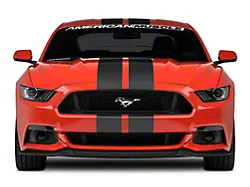 SEC10 Lemans Stripes; Matte Black; 8-Inch (15-23 Mustang)