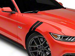 SEC10 Hash Marks; Matte Black (15-23 Mustang)