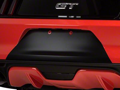 SEC10 Rear Bumper Accent Decal; Matte Black (15-17 Mustang)