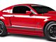 SEC10 Rocker Stripes with GT350 Logo; Matte Black (05-14 Mustang)