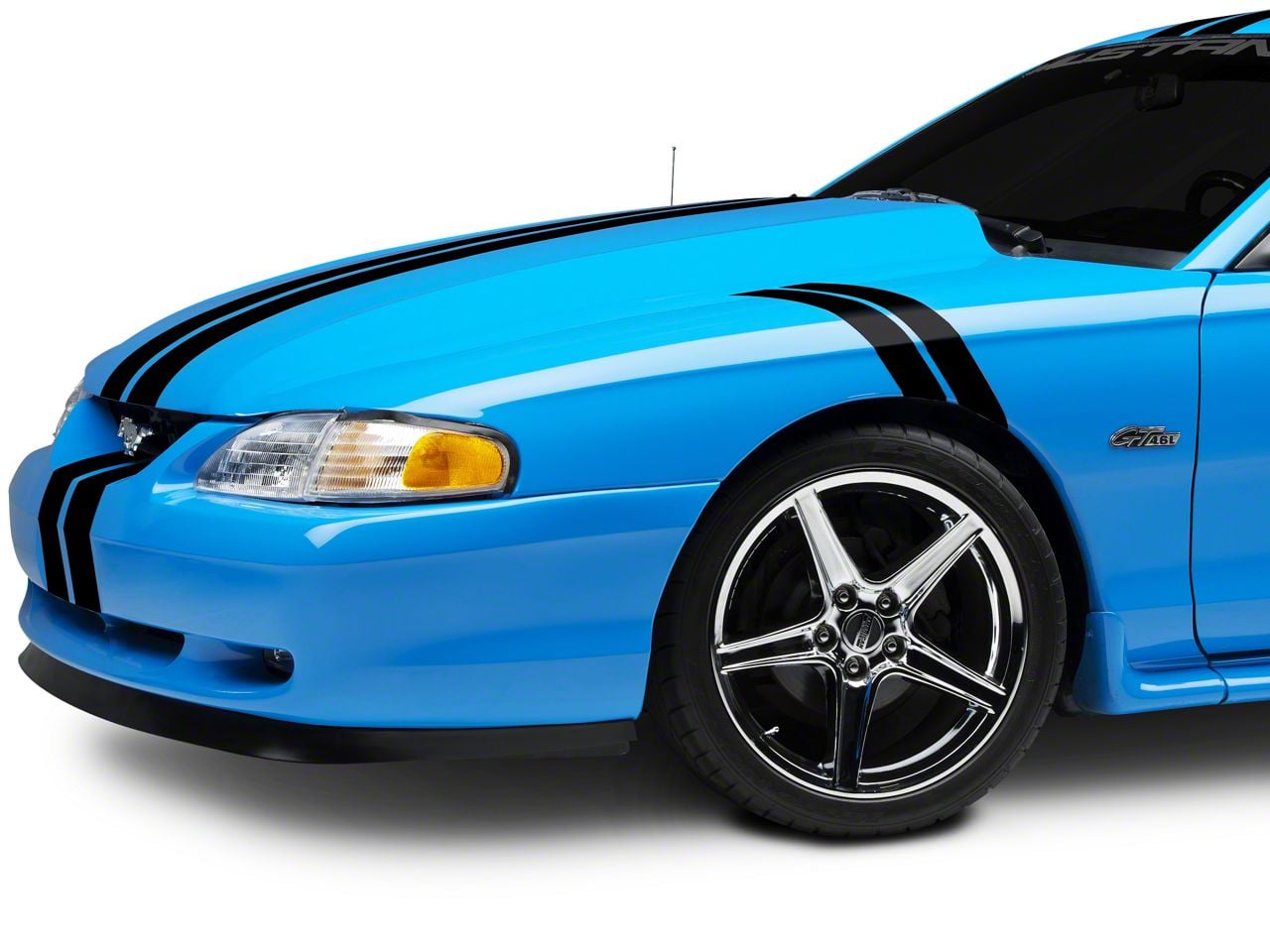 SEC10 Mustang Hash Marks; Matte Black 26359G94 (94-04 Mustang