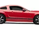 Rocker Stripes with Mustang GT Lettering; Matte Black (05-14 Mustang)