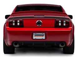 SEC10 Rear Decklid Decal; Matte Black (05-09 Mustang)