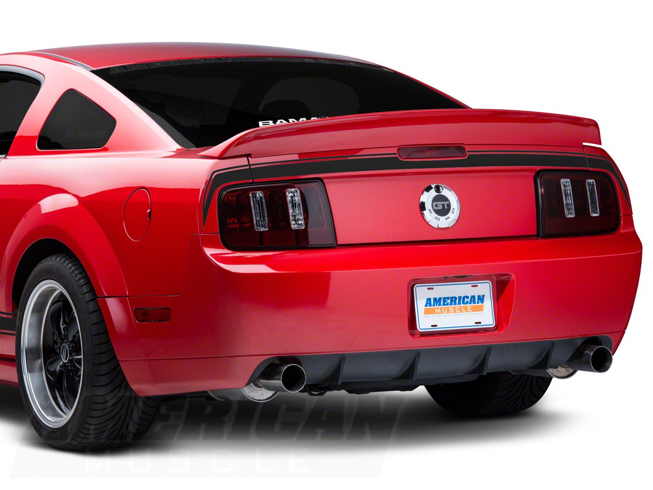 SEC10 Mustang Rear Decklid Decal; Matte Black 101794 (0509 Mustang