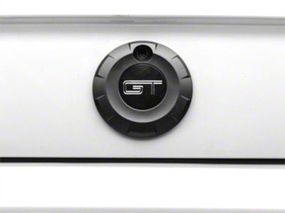 MMD Trunk Emblem Surround; Matte Black (05-09 Mustang)