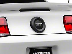 MMD Trunk Emblem Surround; Matte Black (10-12 Mustang)