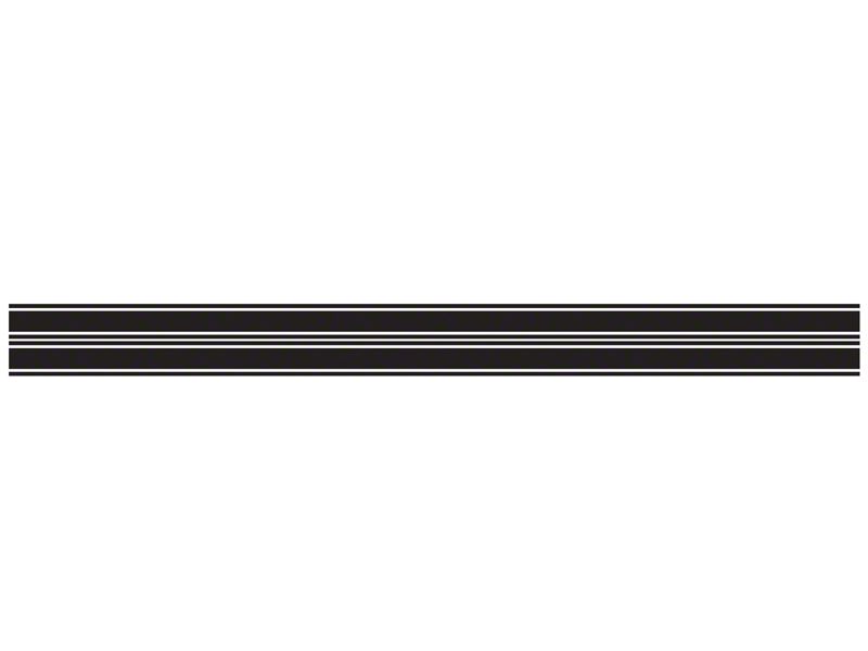SEC10 Mustang Rocker Stripes; Matte Black 26172G94 (94-04 Mustang