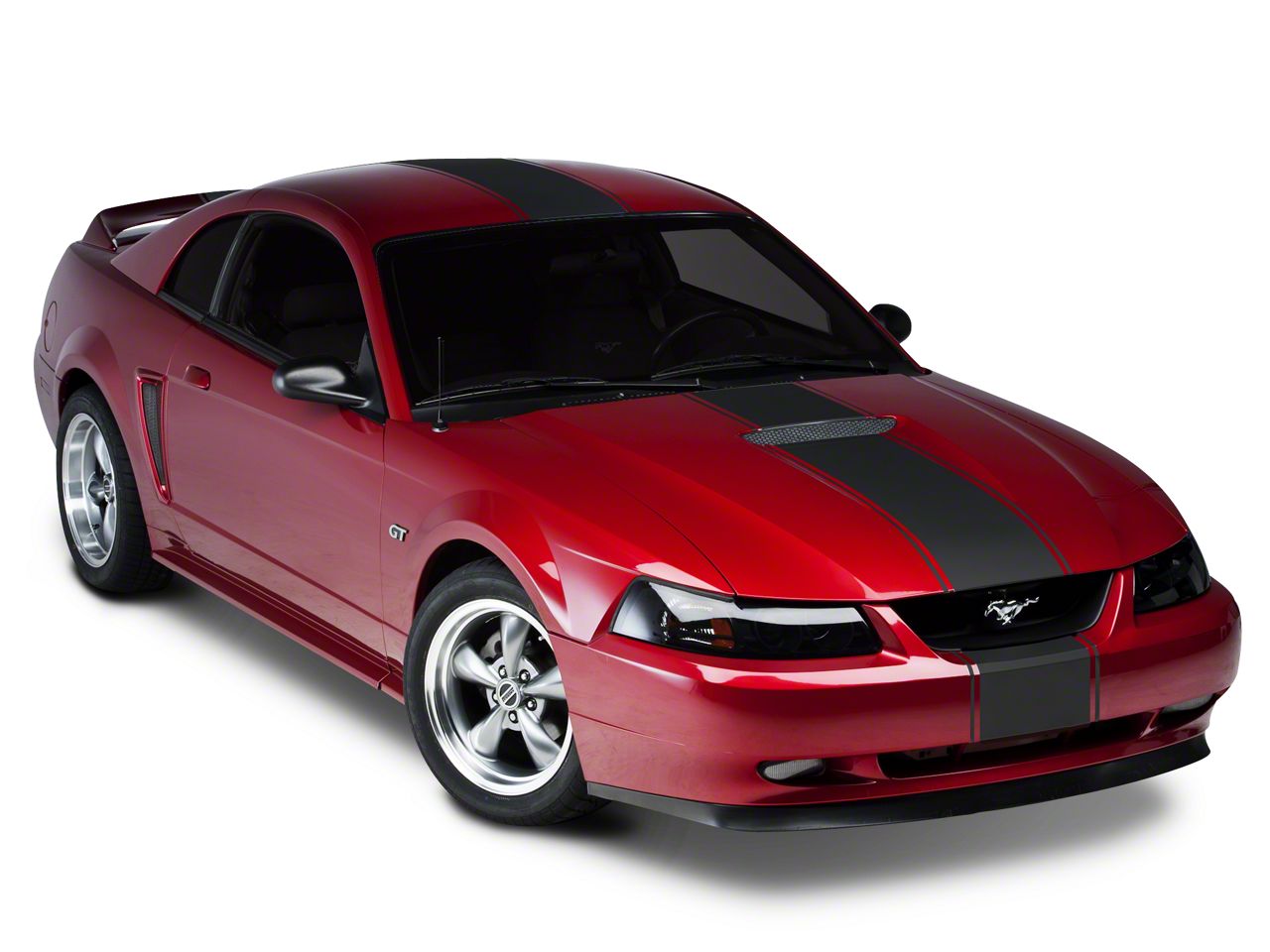 SEC10 Mustang Super Snake Style Stripes; Matte Black 26186G94 (94