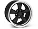 Bullitt Deep Dish Matte Black Wheel; Rear Only; 17x10.5 (94-98 Mustang)