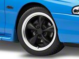Bullitt Matte Black Wheel; 17x9; 30mm Offset (94-98 Mustang)