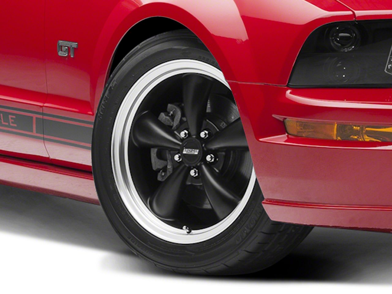 Mustang Bullitt Gloss Black Wheel; 18x8; 30mm Offset (05-09