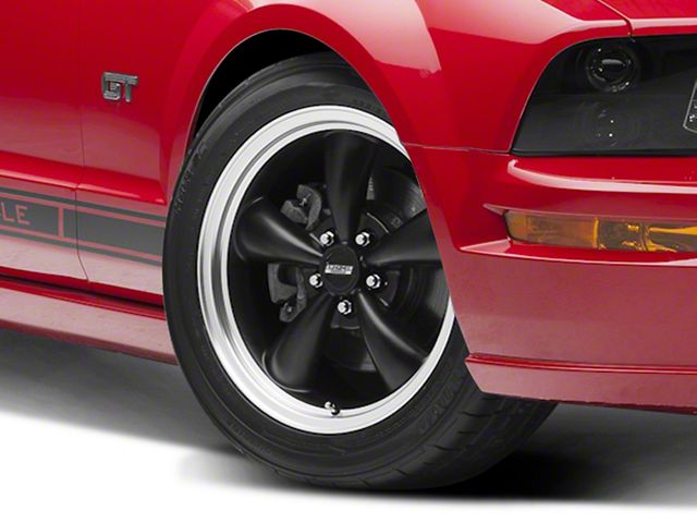 Bullitt Matte Black Wheel; 18x8 (05-09 Mustang GT, V6)