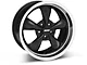 Bullitt Deep Dish Matte Black Wheel; 18x9 (05-09 Mustang GT, V6)