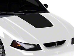 SEC10 Hood Decal; Matte Black (99-01 Mustang Cobra; 03-04 Mustang V6)