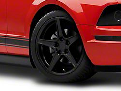 Saleen Style Matte Black Wheel; 18x9 (05-09 Mustang GT, V6)