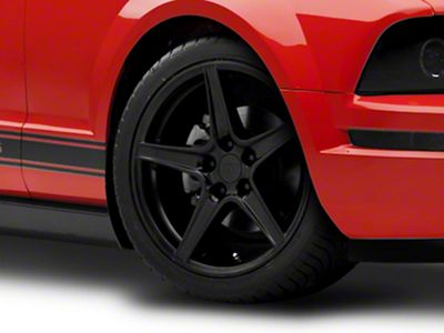 Saleen Style Matte Black Wheel; 18x9 (05-09 Mustang GT, V6)