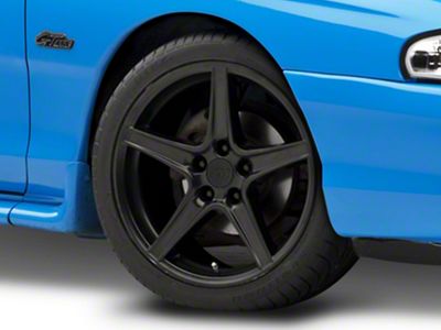 Saleen Style Matte Black Wheel; 18x9; 30mm Offset (94-98 Mustang)