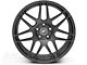 Staggered Forgestar F14 Matte Black Wheel and Pirelli Tire Kit; 19x9/10 (05-14 Mustang)