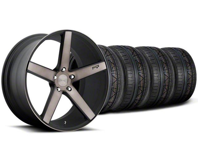 20x8.5 Niche Milan Wheel - 255/35R20 NITTO High Performance Summer INVO Tire; Wheel & Tire Package (05-14 Mustang)