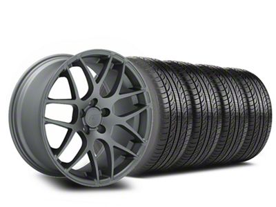 19x8.5 AMR Wheel & Pirelli All-Season P Zero Nero Tire Package (15-23 Mustang GT, EcoBoost, V6)