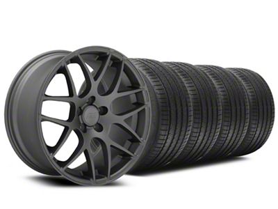 19x8.5 AMR Wheel & Sumitomo High Performance HTR Z5 Tire Package (15-23 Mustang GT, EcoBoost, V6)