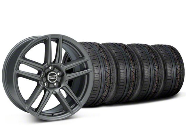Laguna Seca Style Charcoal Wheel and NITTO INVO Tire Kit; 19x9 (05-14 Mustang)