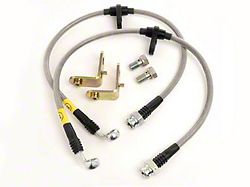 Maximum Motorsports Stainless Steel Brake Hose Kit; Front (05-14 Mustang w/ ABS, Excluding 13-14 GT500)