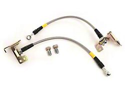 Maximum Motorsports Stainless Steel Brake Hose Kit; Rear (05-14 Mustang w/ ABS)