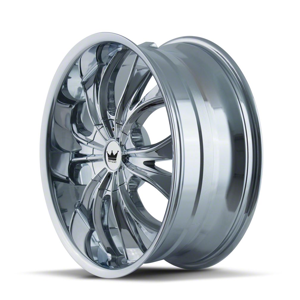まーや様 Mazzi Camaro Hustler Chrome Wheel; 22x9.5; 18mm Offset 342