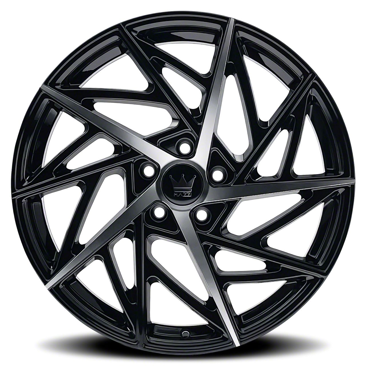 Mazzi Mustang Freestyle Gloss Black Machined Wheel; 20x8.5