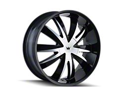 Mazzi Edge Gloss Black Machined Wheel; 22x8.5; 35mm Offset (11-23 AWD Charger)