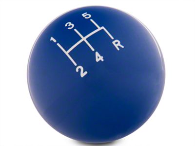 SpeedForm Modern Billet Retro Style 5-Speed Shift Knob; Blue (79-04 Mustang, Excluding 03-04 Cobra)