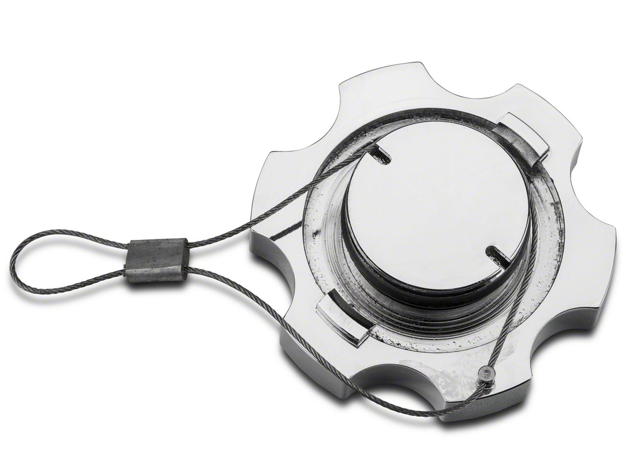 SpeedForm Mustang Modern Billet Power Steering Cap; Chrome