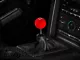 SpeedForm Modern Billet Retro Style 5-Speed Shift Knob; Red (05-10 Mustang GT, V6)