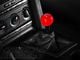SpeedForm Modern Billet Retro Style 5-Speed Shift Knob; Red (05-10 Mustang GT, V6)