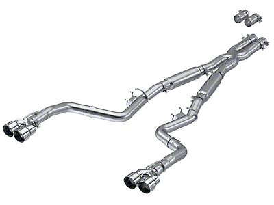 Pypes SMC22S Street Pro Cat-Back Exhaust System With X-Pipe For Dodge Challenger V6 - 2.5" Stainless Steel