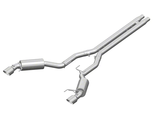 MBRP Armor Lite Cat-Back Exhaust with H-Pipe; Aluminized Race Version (15-17 Mustang GT Fastback)