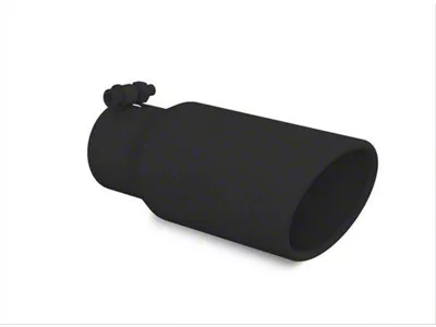 Challenger Quad Staggered Slant Cut Exhaust Tips; 4-Inch; Gloss Black (Fits 3-Inch Tailpipe Challenger Quad Staggered Slant Cut Exhaust Tips; 4-Inch; Gloss Black (Fits 3-Inch Tailpipe