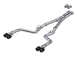 MBRP Armor Pro Cat-Back Exhaust with Carbon Fiber Tips; Race Version (15-23 6.4L HEMI Challenger)