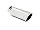 MBRP Angled Cut Rolled End Exhaust Tip; 4-Inch; Polished (Fits 2.25-Inch Tailpipe)
