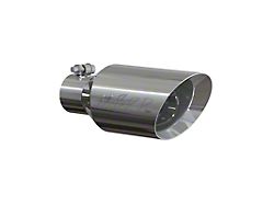 MBRP Angled Cut Rolled End Exhaust Tip; 2.50-Inch; Polished (Fits 2.50-Inch Tailpipe)